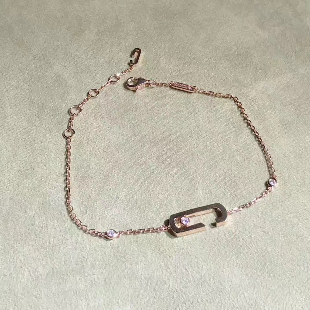 Messika 18k Pink Gold Diamond Move Addiction Bracelet