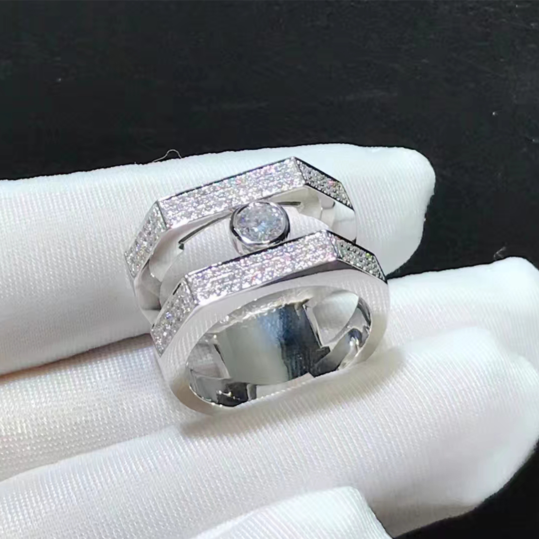 Messika 18k White Gold Move Pei Pavé ring
