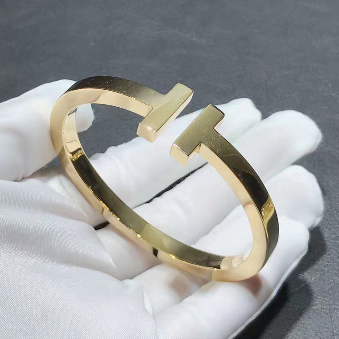 Tiffany & Co. 18K Yellow Gold T Square Bracelet
